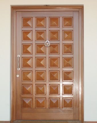Pintu kamar jati minimalis model tiga dimensi