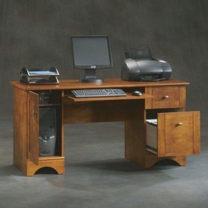 meja kantor jati desain terbaru minimalis elegan murah